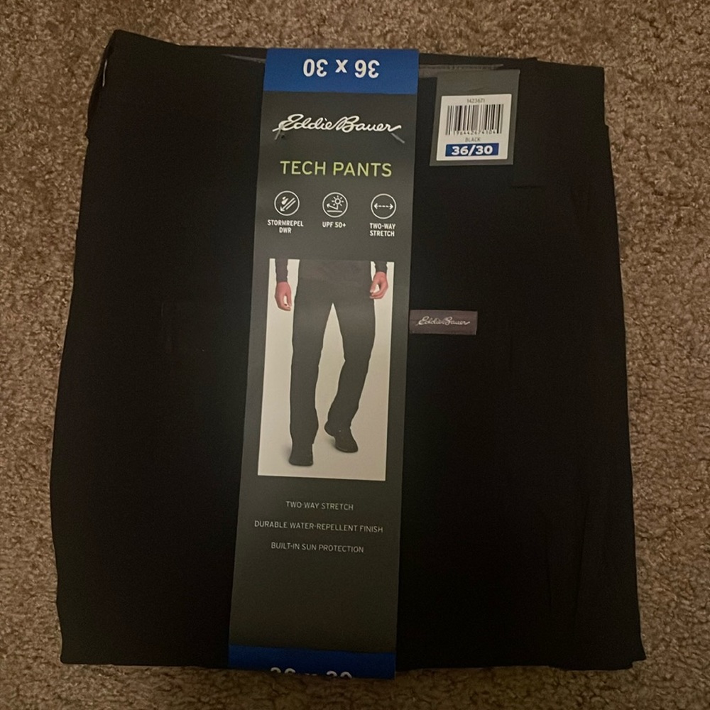 New black Eddie Bauer Tech Pants